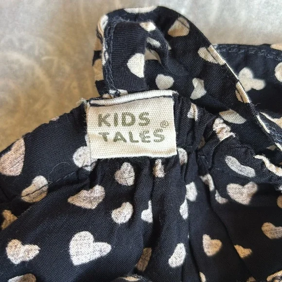 Kids Tales Heart Print Jumpsuit 3T - Picture 6 of 6